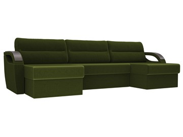 П-образный диван Форсайт, Зеленый (микровельвет) в Йошкар-Оле
