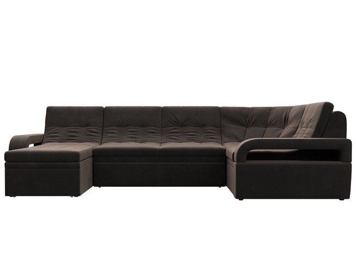 П-образный диван Лига-035, Коричневый (велюр) в Йошкар-Оле - изображение 6