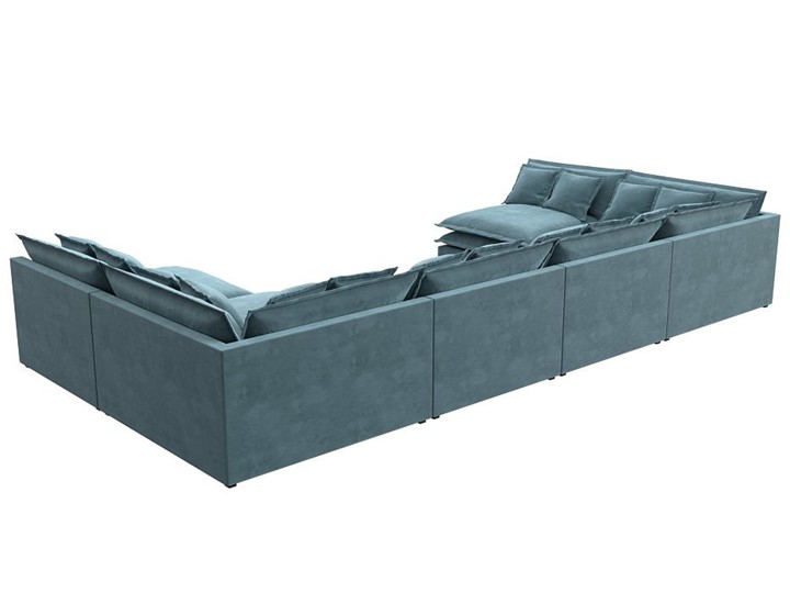 П-образный диван Лига-040, Бирюзовый (велюр) в Йошкар-Оле - изображение 5