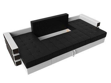 Большой П-образный диван Венеция боннель, Черный\Белый (Экокожа) в Йошкар-Оле - предосмотр 6