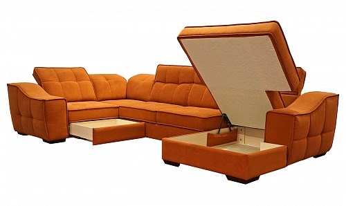Угловой диван N-11-M (П1+ПС+УС+Д2+Д5+П1) в Йошкар-Оле - изображение 1