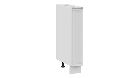 Шкаф напольный с выдвижной корзиной Белладжио 1Н15К (Белый, Фон белый) в Йошкар-Оле - изображение