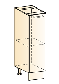 Шкаф рабочий Яна L150 (1 дв. гл.) в Йошкар-Оле