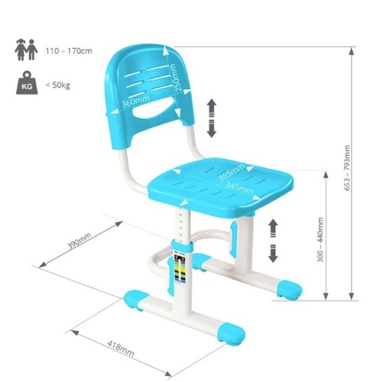 Растущий стул SST3 Blue в Йошкар-Оле - изображение 4