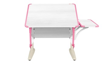 Детский стол-трансформер 4/75 (СУТ.41) + Polka_b 4/550 Рамух белый/бежевый/розовый в Йошкар-Оле