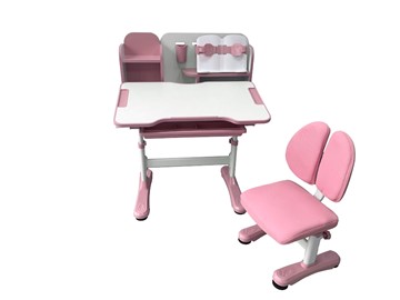 Растущая парта и стул Vivo Pink FUNDESK в Йошкар-Оле - предосмотр 3