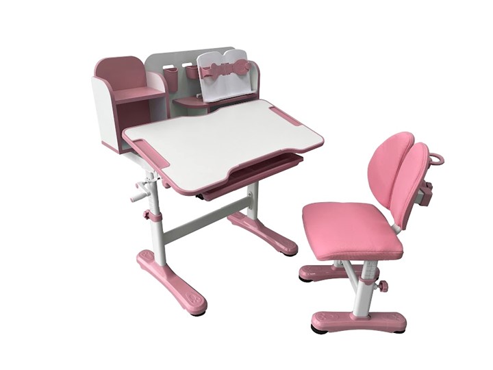 Растущая парта и стул Vivo Pink FUNDESK в Йошкар-Оле - изображение 5