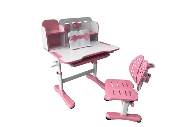 Растущая парта и стул Vivo Pink FUNDESK в Йошкар-Оле - изображение