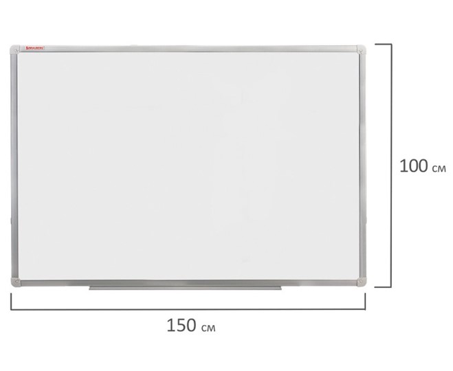 Магнитно-маркерная доска BRAUBERG 100х150 см, алюминиевая рамка в Йошкар-Оле - изображение 8