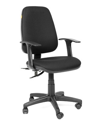 Кресло компьютерное CHAIRMAN 661 Ткань стандарт 15-21 черная в Йошкар-Оле - изображение