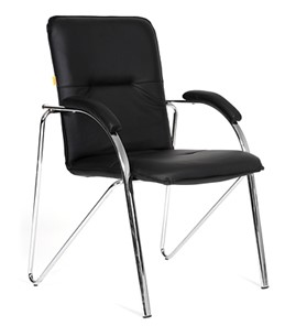 Кресло CHAIRMAN 850 Экокожа Terra 118 черная в Йошкар-Оле - предосмотр