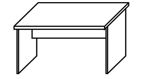 Стол письменный IMAGO-R СП-3.1 1400х600х755 в Йошкар-Оле - изображение